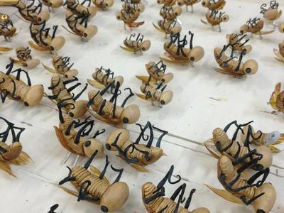 We created these dead cicadas props for the puppet animated short, The Cicada Princess. https://vimeo.com/84058031	